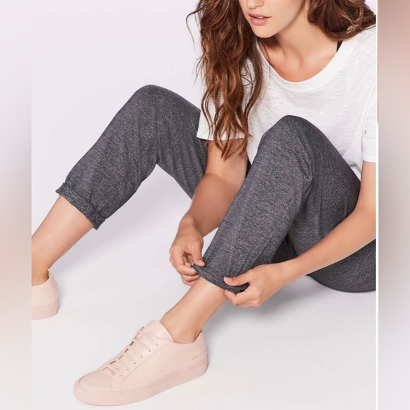 Lululemon On The Fly Pant *28" Heathered Grey Black size 8 - Picture 4 of 10